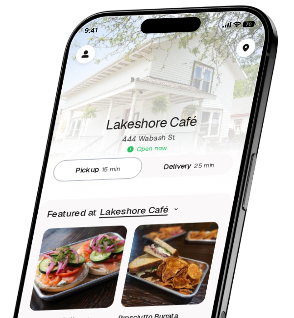 Lakeshore Café app preview